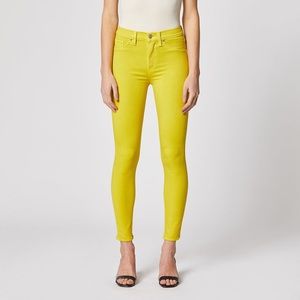 SOLD Hudson Barbara High-Rise Skinny Yellow 27